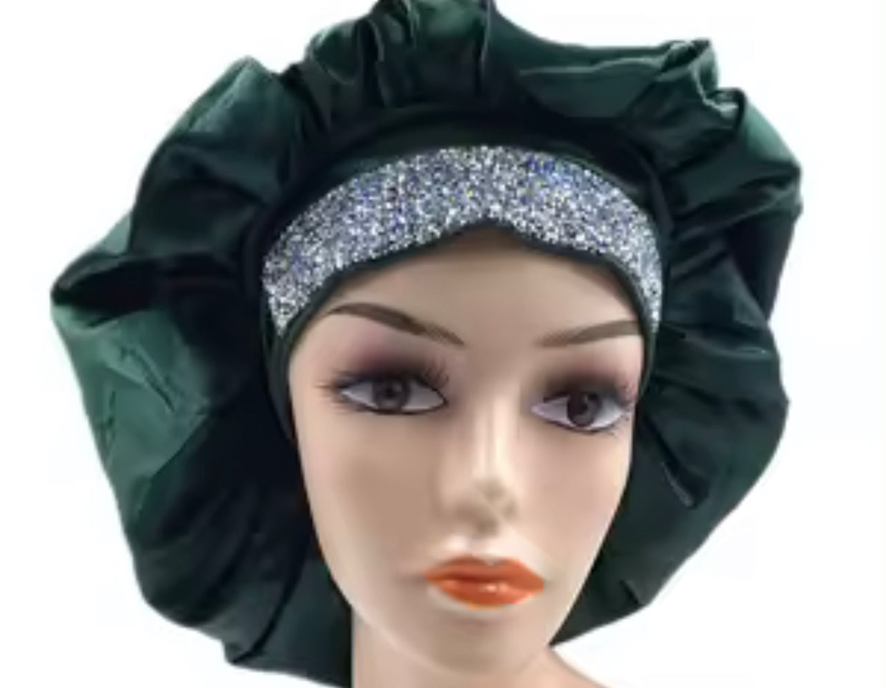Satin silk braids bonnet cap